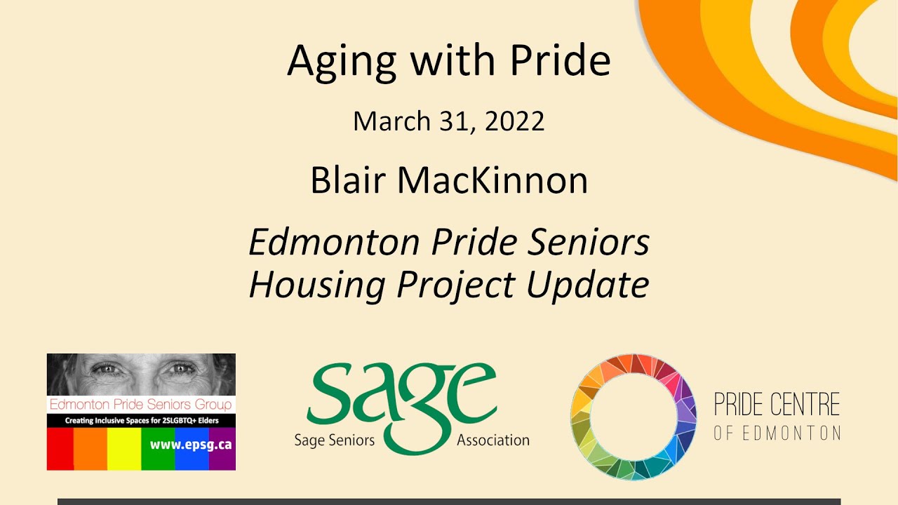 Edmonton Pride Seniors Group Blair MacKinnon