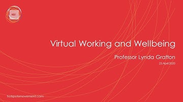 HSM Advisory Webinar - The Pandemic and Wellbeing