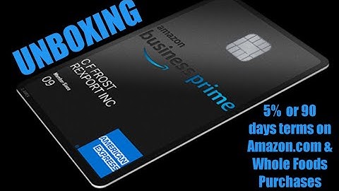 Amazon business prime american express card requirements