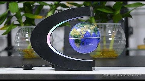 Magnetic Levitation Floating Globe with LED Lights C Shape