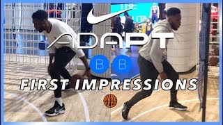 WE TESTED THE NIKE ADAPT BB 🔥😱💯 (FIRST IMPRESSIONS & VLOG)