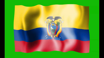 Ecuador Waving Flag Green Screen Animation - Free Royalty Footage