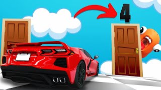 CRASH de voitures dans le défi de la porte mystérieuse dans BeamNG Drive Mods !