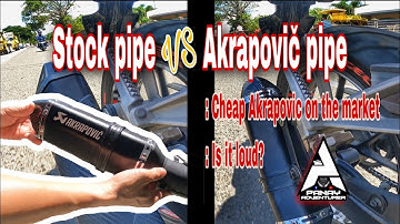 Cheap Akrapovič pipe Soundcheck on Cbr 150r