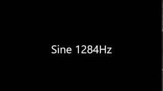 Sine 1284Hz Audio Only