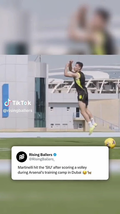 Martinelli hitting the SIUUUU after scoring this volley 😂🔥