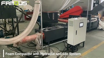 eps compactor with oil hydraulic/eps foam hydraulic compactor/eps foam compactor with silo system