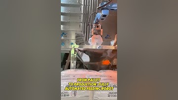 From Pallet To Production：Fully Automated Feeding Robot😎 #depalletizing #palletizer #palletizing