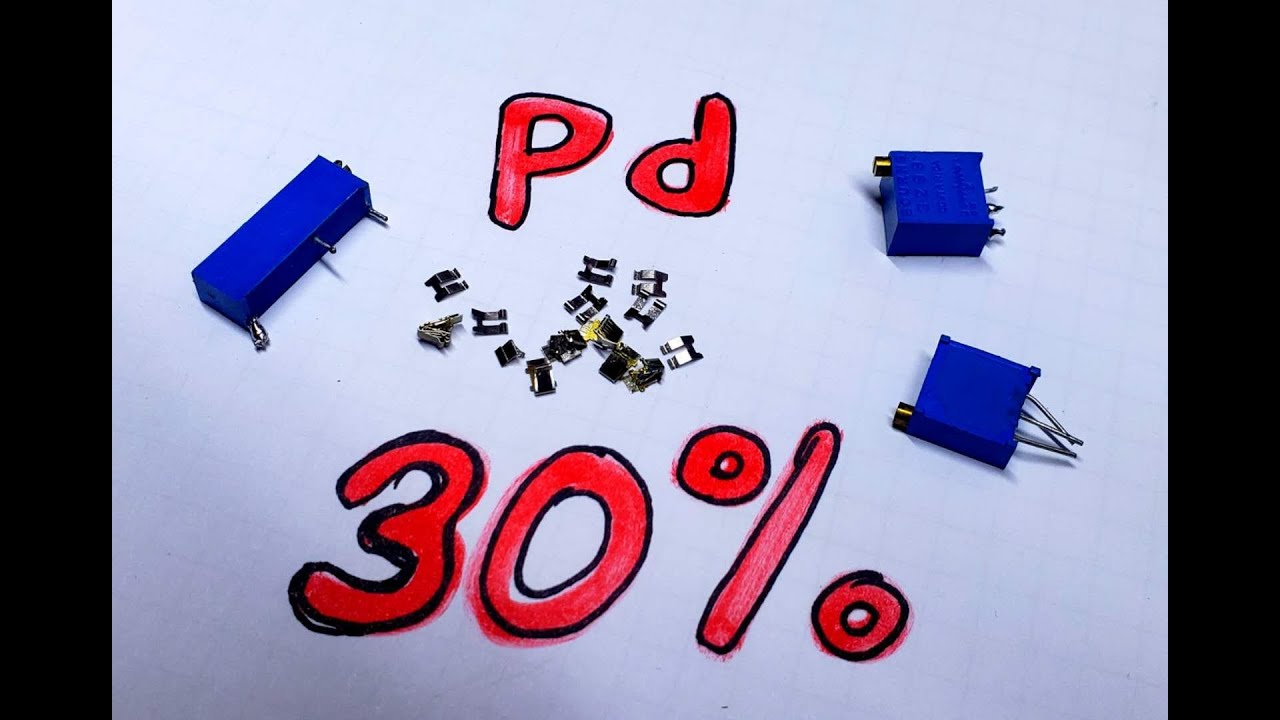 Драгметаллы в импорте ( резисторы).