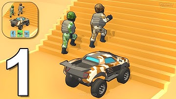 Army Vehicle Shape Transform Race - Gameplay Walkthrough Part 1 - Army Vehicle Race (iOS, Android)