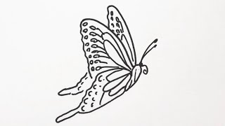 簡単 チョウの描き方 イラスト お絵描き Easy How To Draw A Butterfly Illustration Drawing Youtube