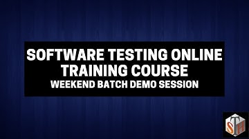 Demo - Software Testing Online Training Course - Weekend Batch Demo Session