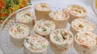Super easy finger Sandwich! Delicious Chicken Pinwheels Recipe