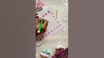 Beautiful Flower Border Design for Project/Project Work Design✨🌷😍 #viral #art #youtubeshorts #shorts