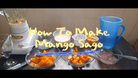 Procedure Text | How To Make Mango Sago