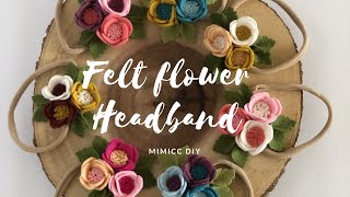 DIY:: Easy Felt Flower Headband