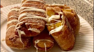 How to make Peach Cobbler Eggrolls