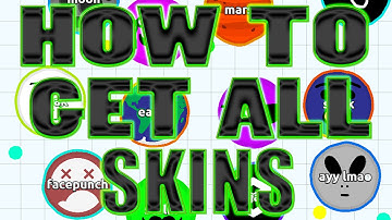 Agar.io (iOS/Android/PC) HOW TO GET ALL SKINS