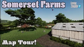 “SOMERSET FARMS” FS22 MAP TOUR! NEW MOD MAP | Farming Simulator 22 (Review) PS5.