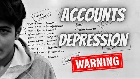 ACCOUNTS DEPRESSION !!!  | How to get passing marks in accounts ? Last day  strategy accounts 🏁