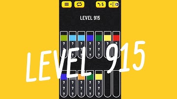Water Sort Puzzle Level 915