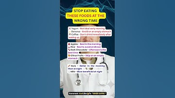 Never Eat These Foods at the Wrong Time! 🚫 | Health Tips You Must Know