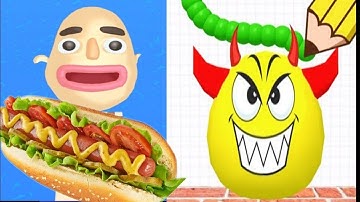 Draw To Smash vs Sandwich Runner Walkthrough ALL LEVELS (Android/iOS)