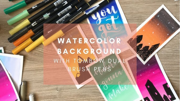 How to BLEND with WATERCOLOR BRUSH PENS
