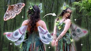 I thrift flipped a MOTH FAIRY costume (in a week!) ✨🧚🌿 screenshot 3