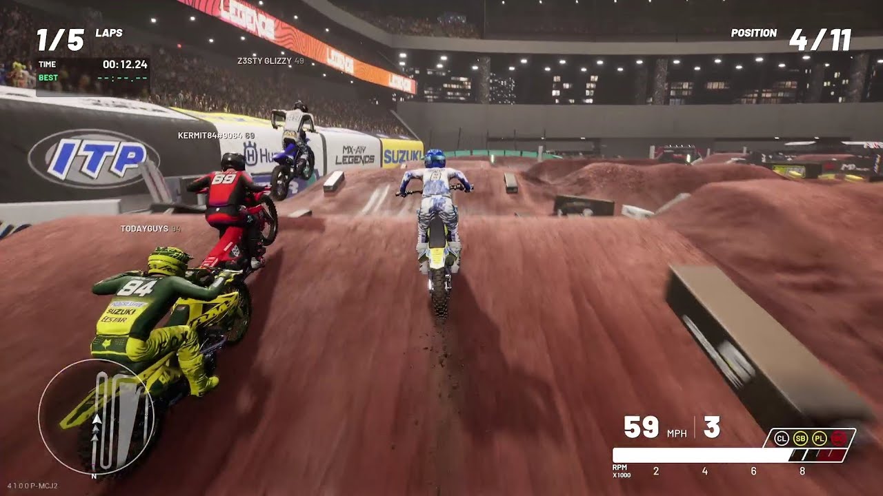MX VS ATV Legends Multiplayer - Supercross Gameplay
