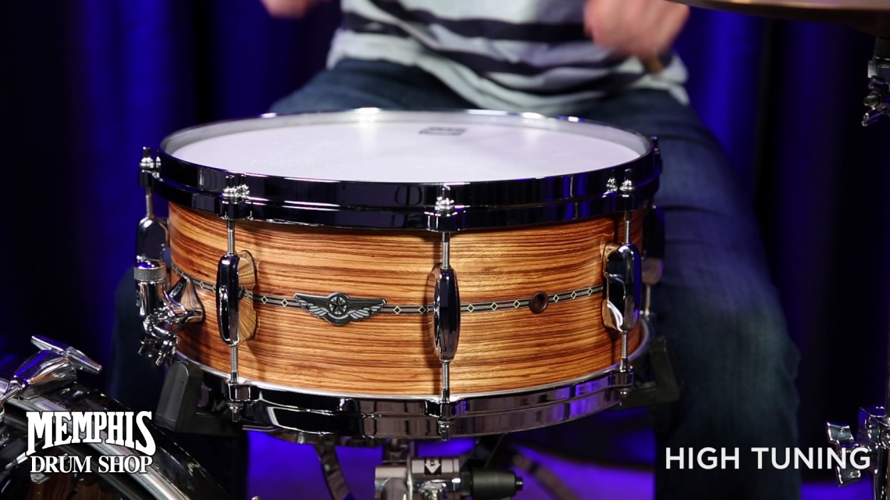 Snare Custom 6インチ Tama 14x6 Star Zebrawood Snare Drum - YouTube