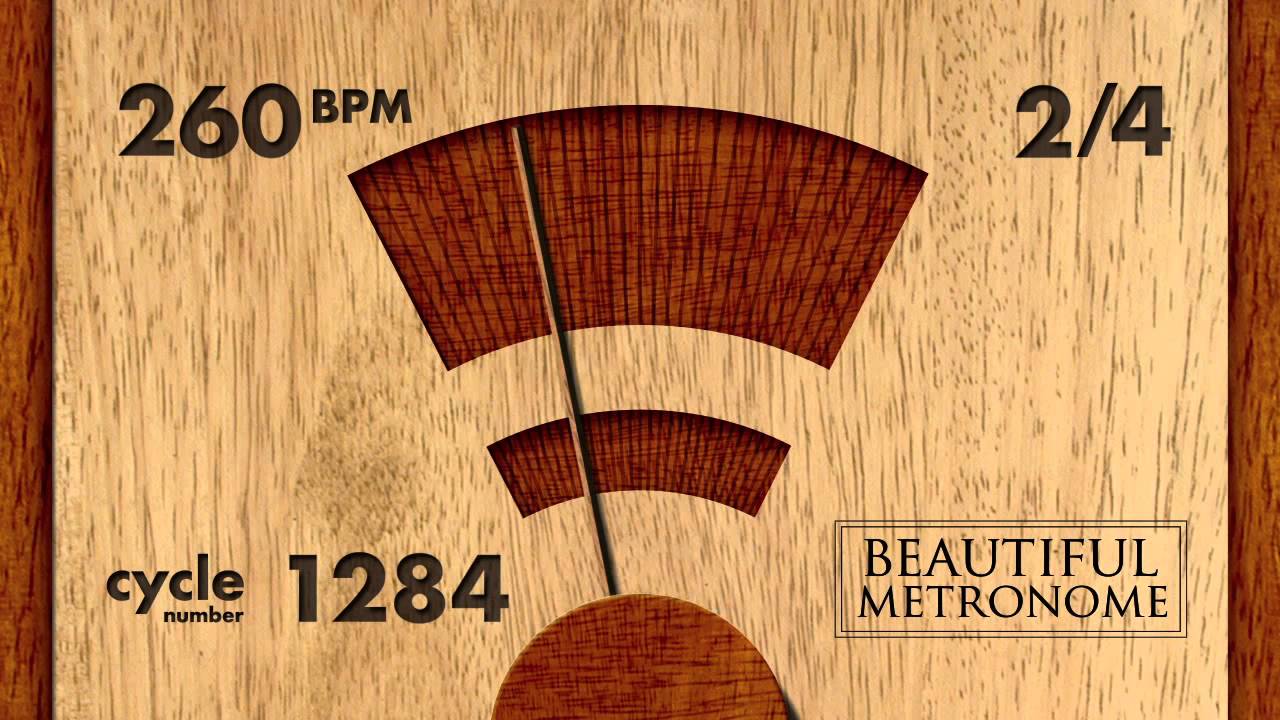 temporary 260 BPM 2/4 Wood Metronome HD
