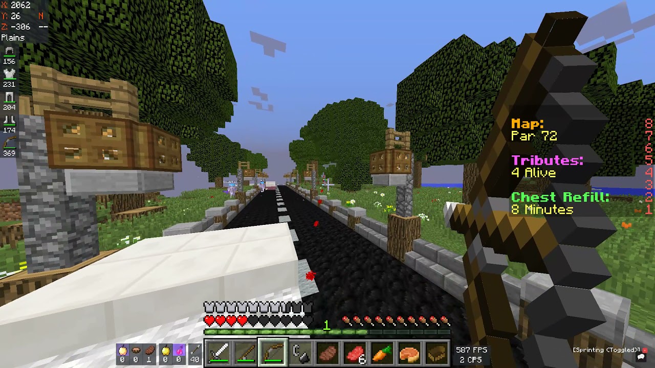 Minecraft bowspam 1v3