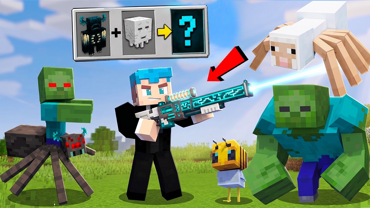 I Found a FUSION RAY GUN and Fused Every Mob in Minecraft (Tagalog)