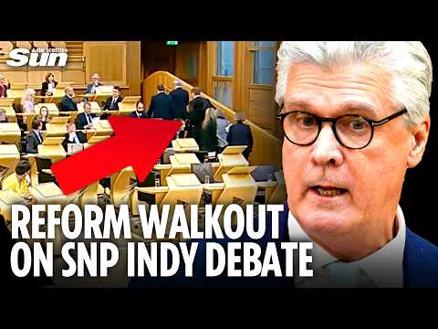 ReformUK walkout of SNP Indyref debate branding it a 'GIMMICK' and 'WASTE OF TIME'