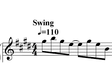 ¿Cómo es el ritmo de swing?