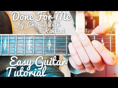 Done For Me Charlie Puth Guitar Tutorial // Done For Me Guitar // Lesson #438