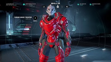 Mass Effect Andromeda multiplayer turian havoc trooper build after patch 1.07