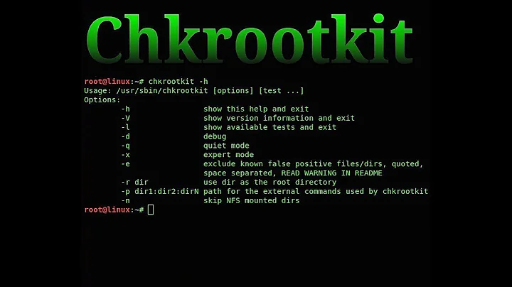 Scan system using rootkits | CHKROOTKIT - shell script that checks system binaries