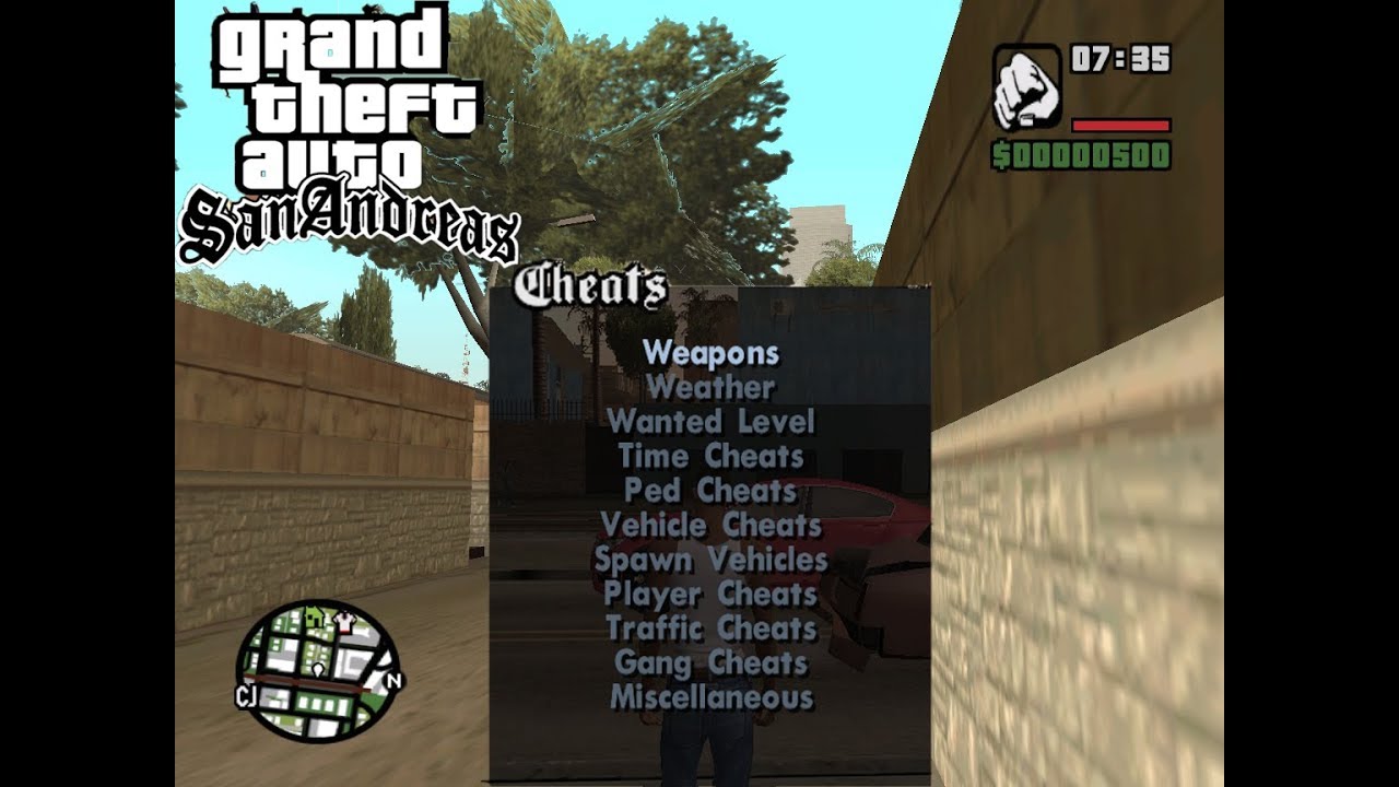 Gta San Andreas Cleo Mod Cheat Menu Version 3 Youtube