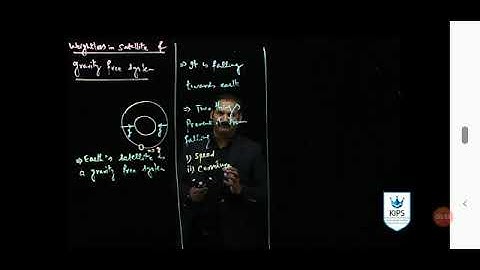 Physics, 11th Class, 5th Chapter, Weightlessness in Satellite and gravity free system