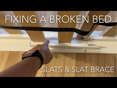 Repairing Broken Bed (Broken Slat and Slat Brace)