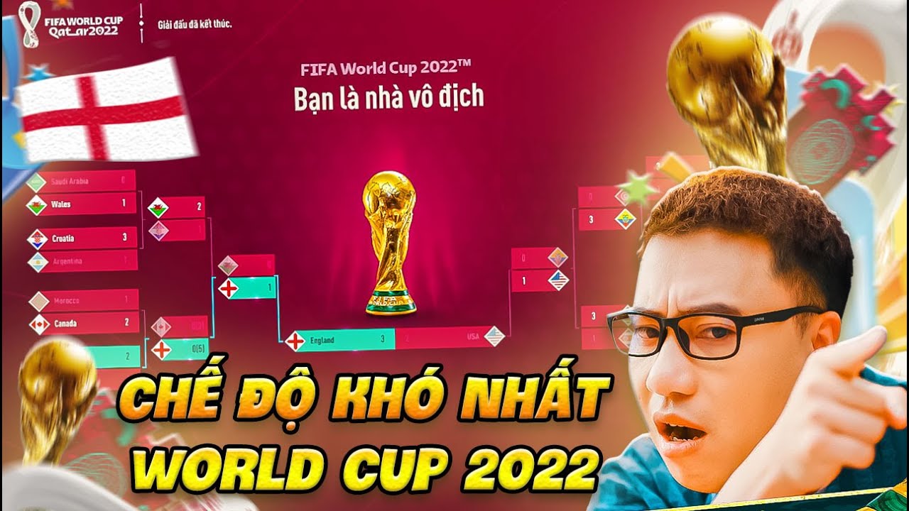 Vodka Quang Stream | Lần đầu Vô Địch World Cup với đội Tuyển Anh chế độ khó nhất sẽ ntn?