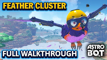 ASTRO BOT Feather Cluster Full Walkthrough - All Bots, Puzzle Pieces & Secret Levels