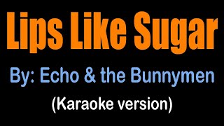 LIPS LIKE SUGAR - Echo & the Bunnymen (karaoke version)