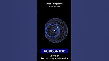 Penrose Tiling Pattern Spirograph  #fractal #asmr #penrose #math #simulation