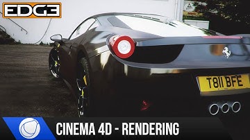 Cinema 4D & Octane Renderer Car Rendering Tutorial - Ferrari Italia Part 2 HD