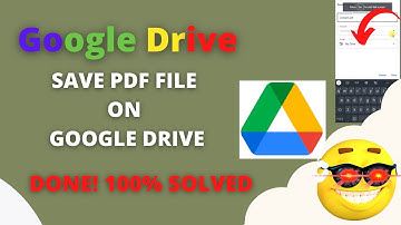 How to Save Pdf File on Google Drive?