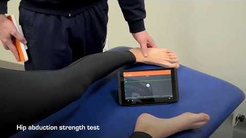 Hip abduction strength test - Dynamometer - nod
