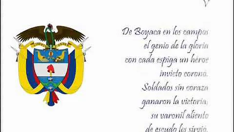 ¿Cuál es la 5 estrofa del Himno Nacional de Colombia?